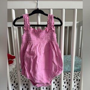Burt’s Bees Pink Bubble Romper
